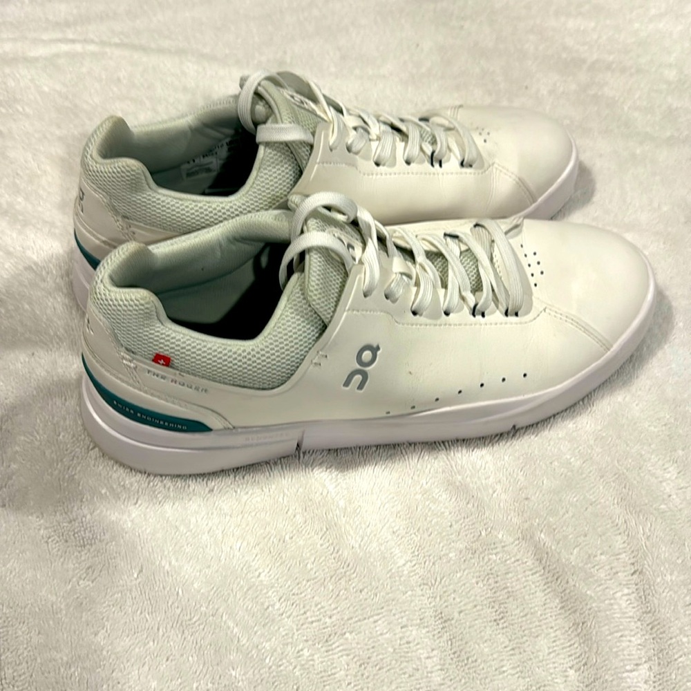 On! The Roger shoes. White, worn once.